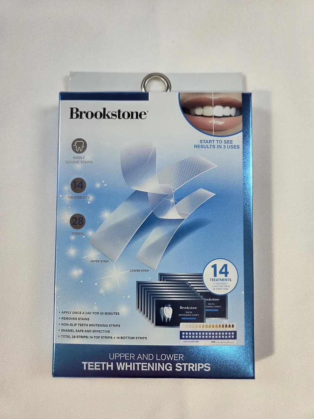 Brookstone Blue Upper & Lower Teeth Whitening Strips